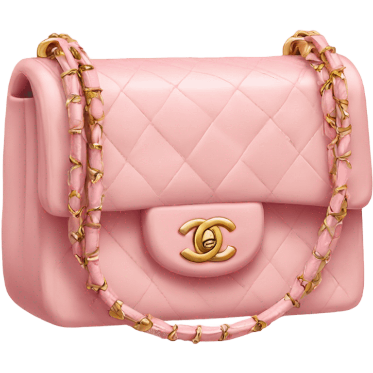 Light pink Chanel bag emoji