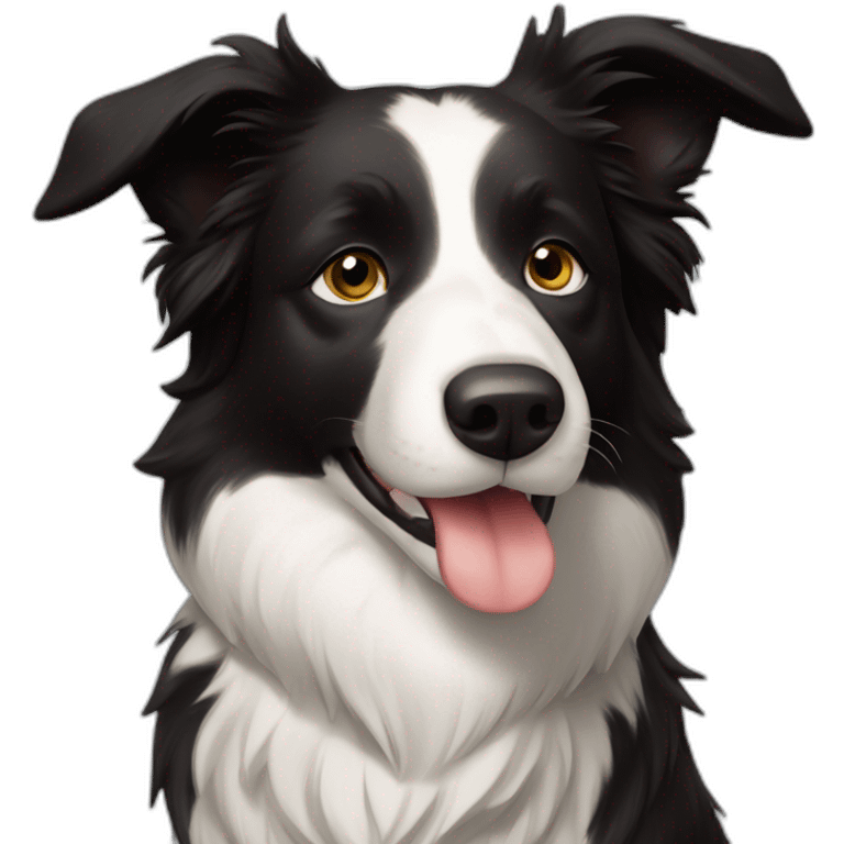 Border collie buongiorno emoji