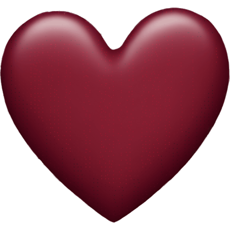 Burgundy heart emoji