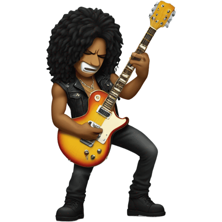 Slash playing guitar emoji