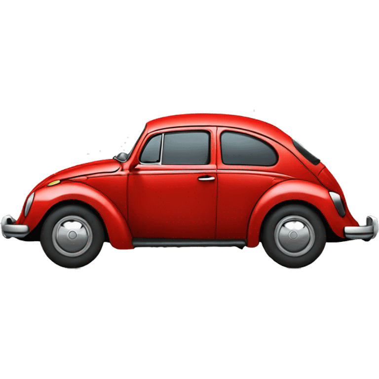 red volkswagen beetle emoji