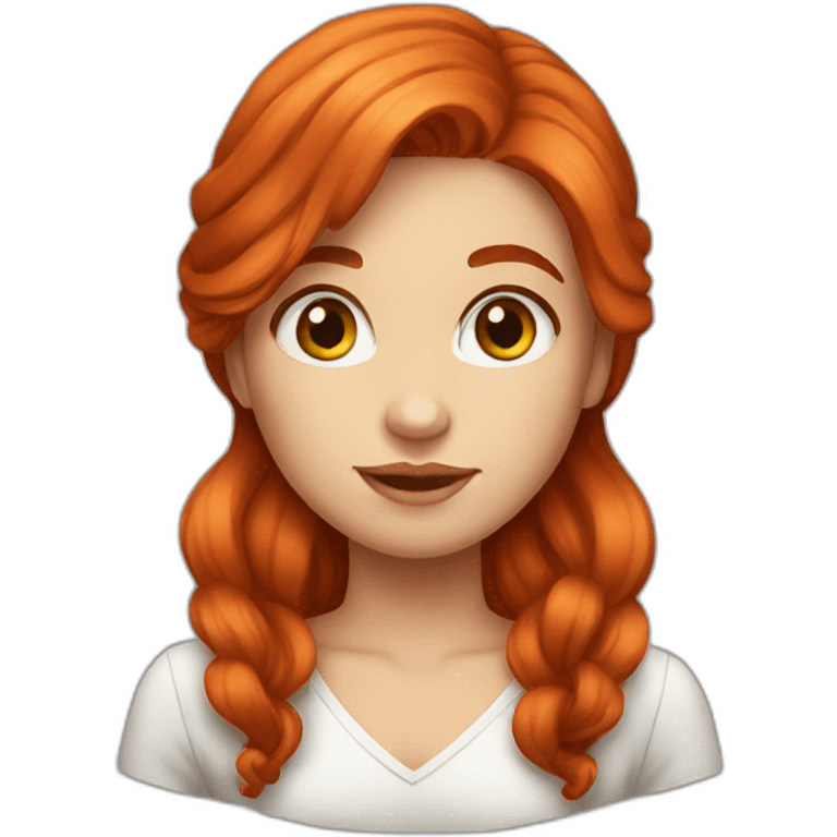 Redhead girl smh emoji