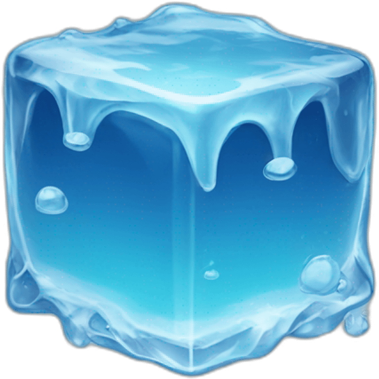 melting ice cube emoji