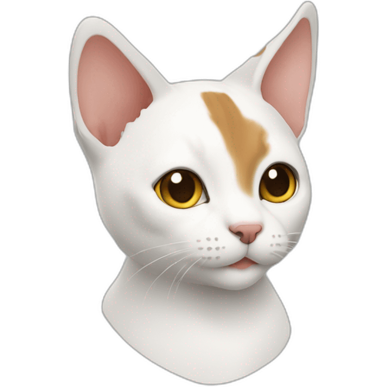 Japanese bobtail cat angled emoji