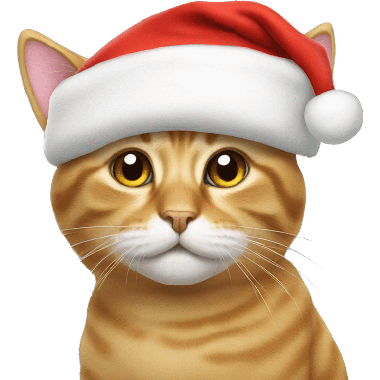 Cat with Santa hat emoji