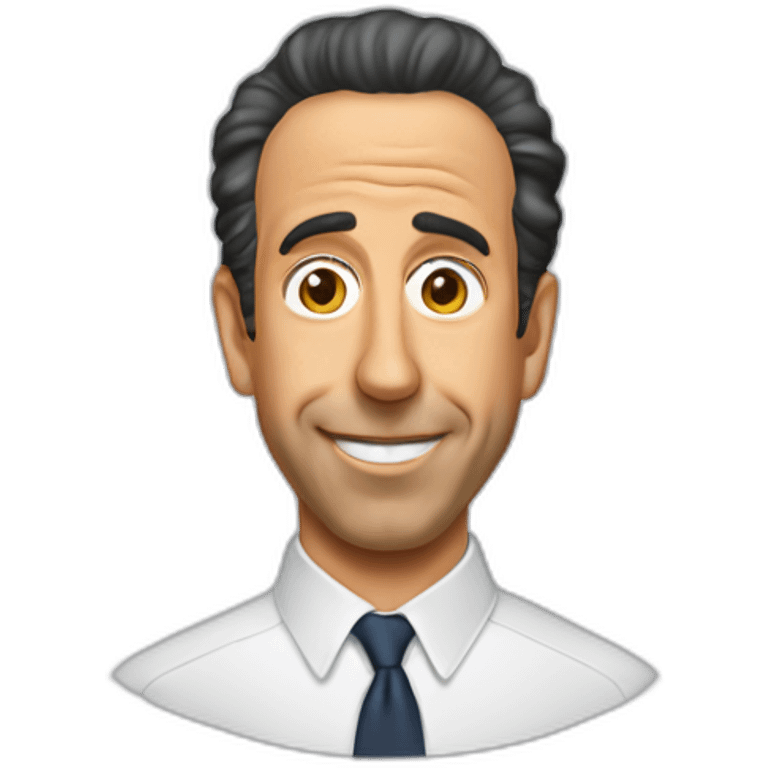 jerry seinfeld with head attached emoji