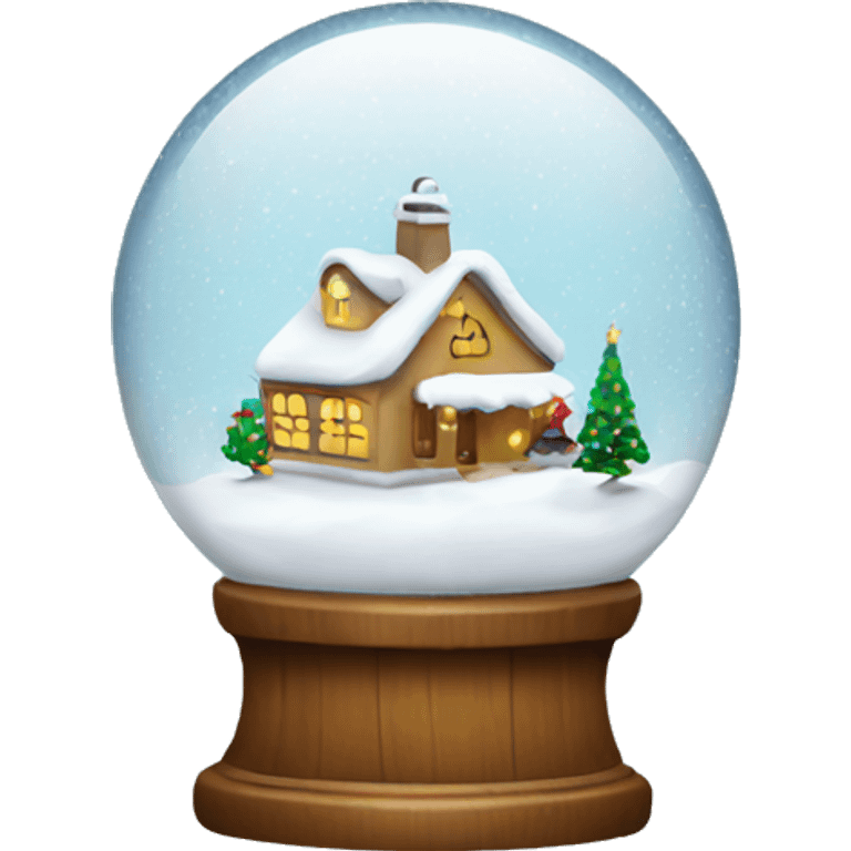 Christmas snowglobe emoji