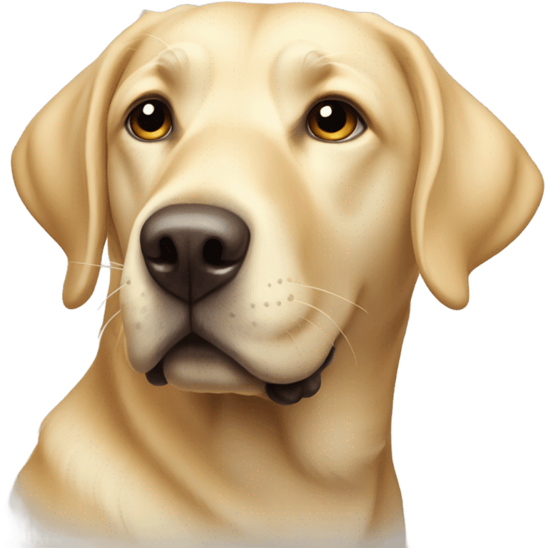 A blonde Labrador dog  emoji