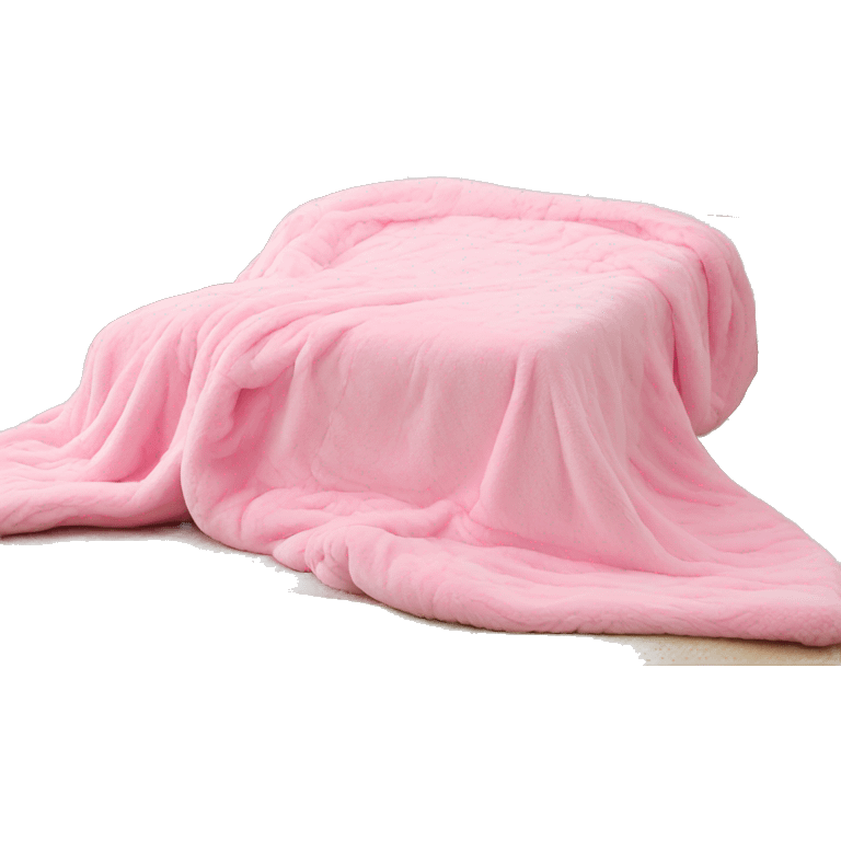 blanket plush pink emoji