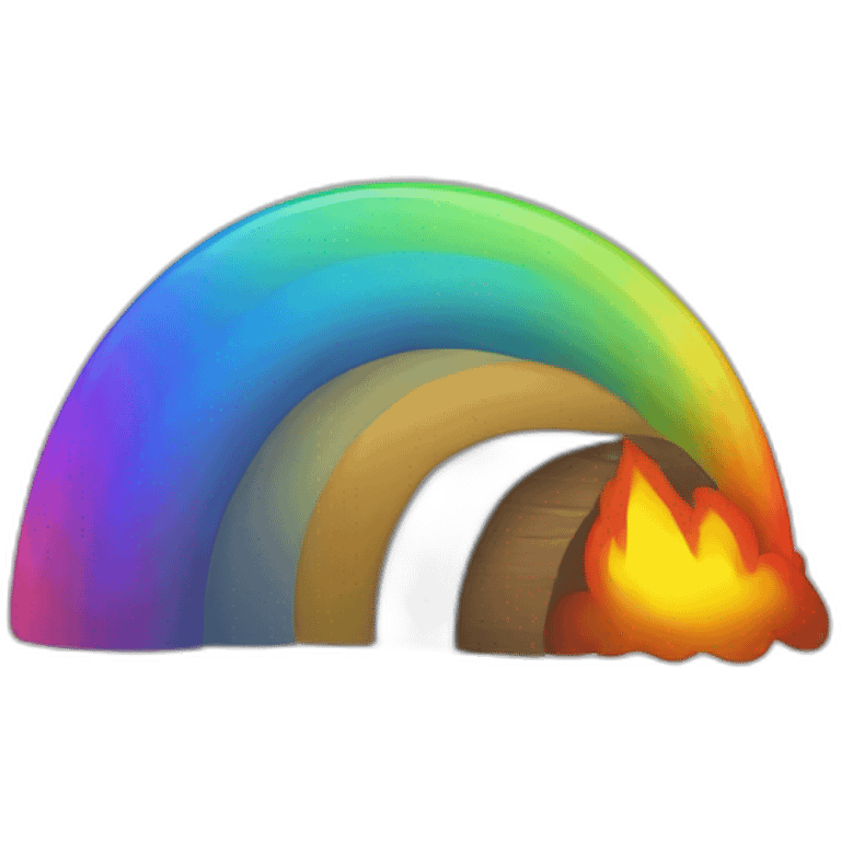 rainbow fire emoji