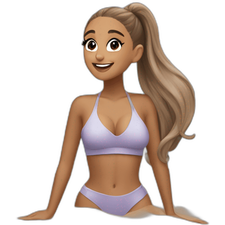 ariana grande at the beach emoji