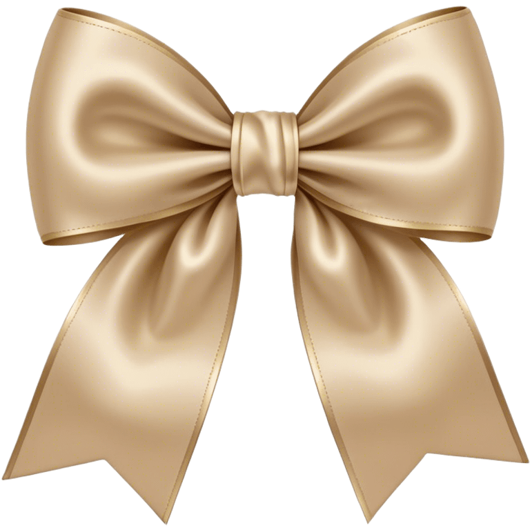 Beige bow emoji