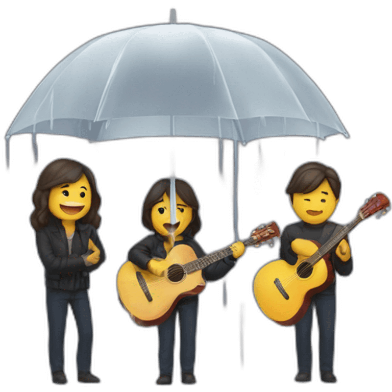 concierto con lluvia emoji