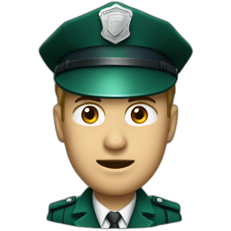 dark green suite  policeman emoji