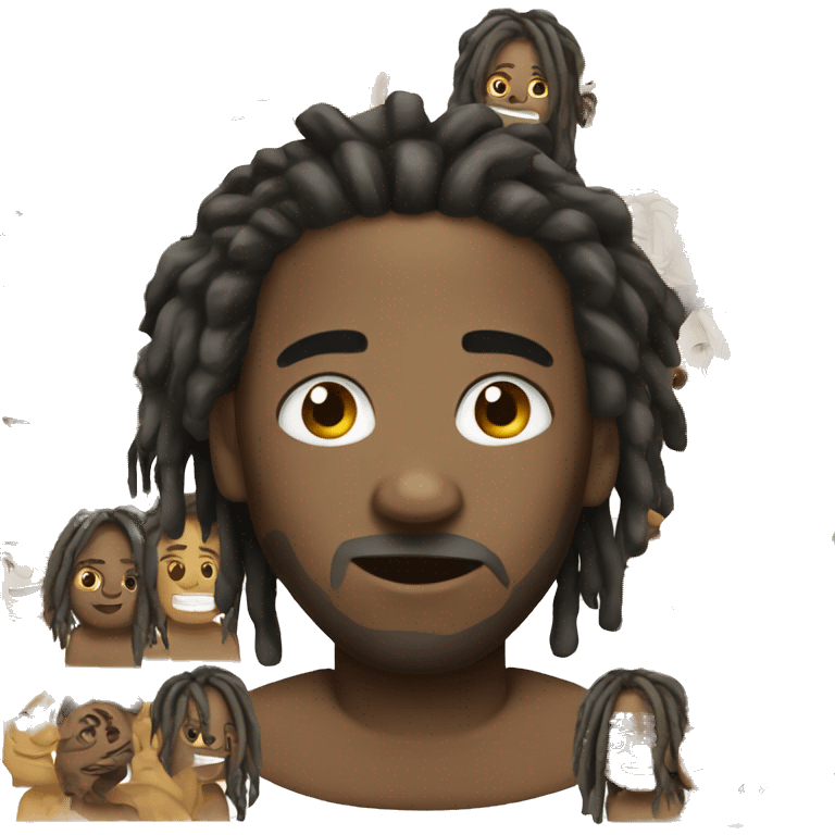 Black man with dreads emoji