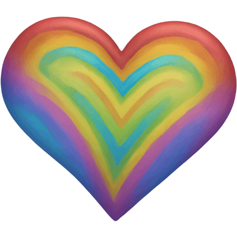 colorful rainbow heart emoji