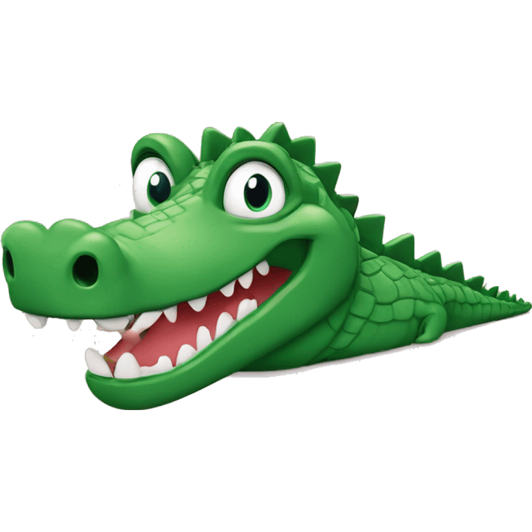 Crocodil met hartjes ogen  emoji