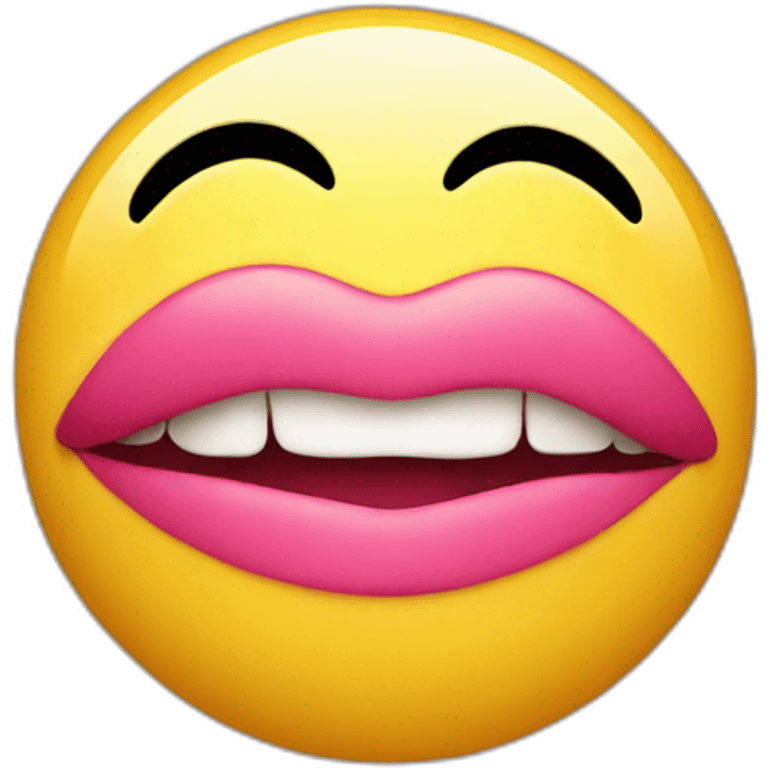 kiss smiley emoji