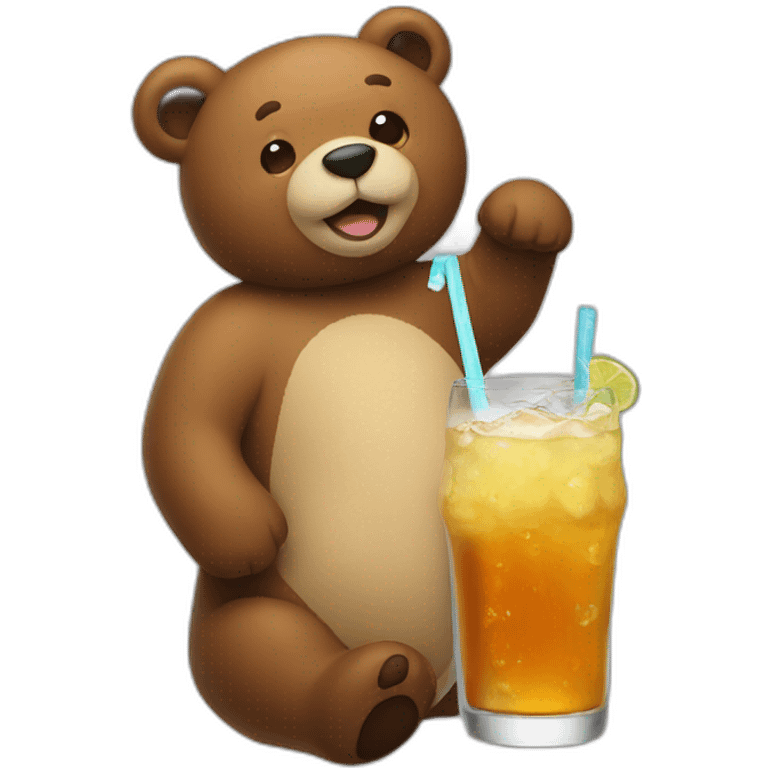 Itadori Drink a bear emoji