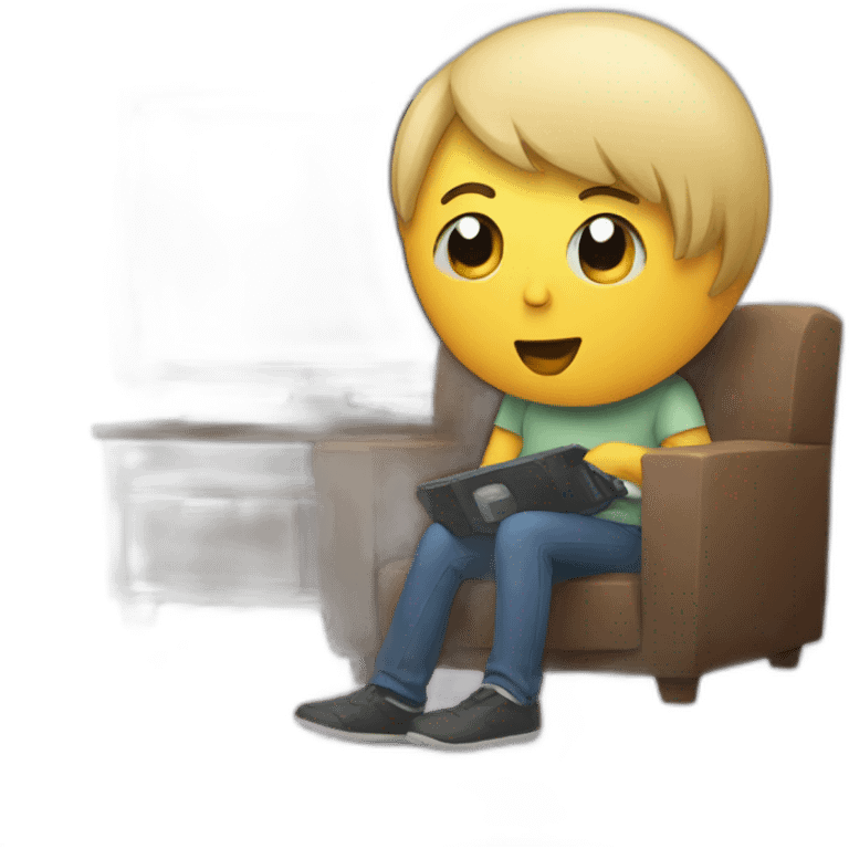 Someone watching TV emoji