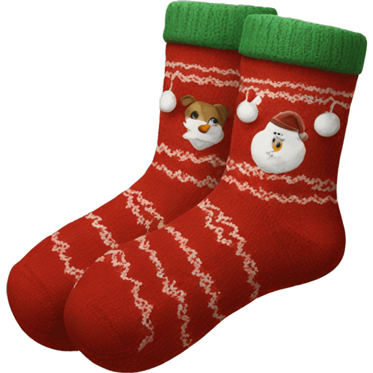 Cozy Christmas Socks emoji