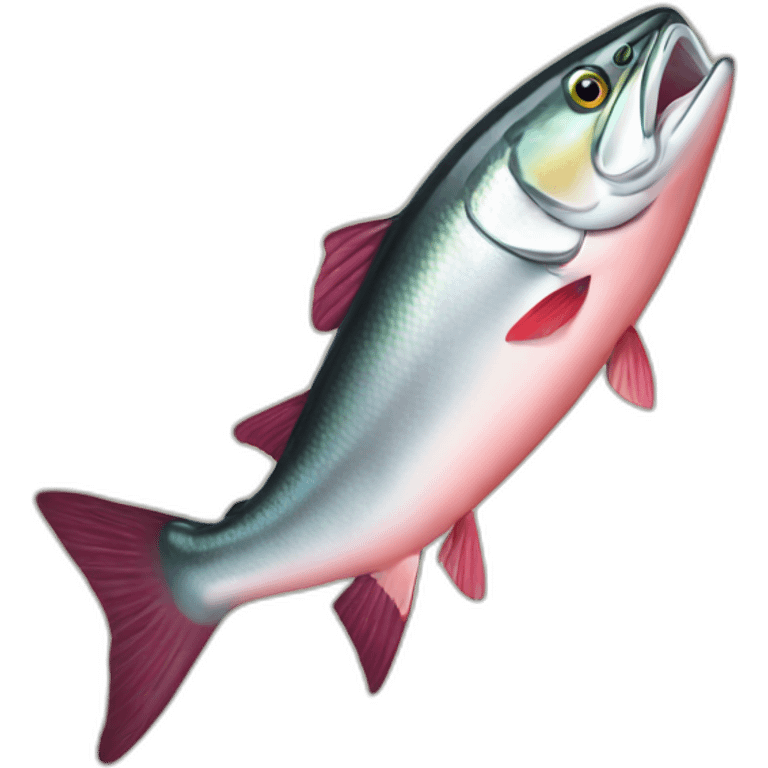 Pink salmon emoji