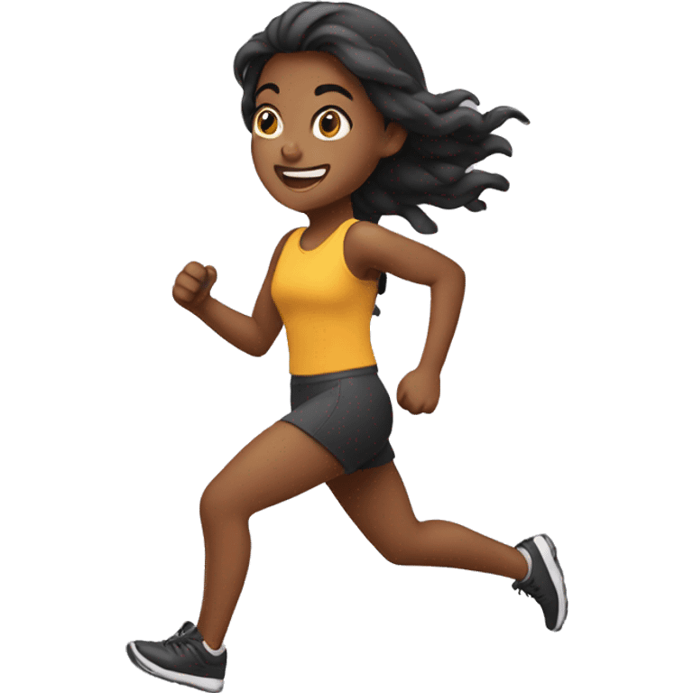 Girl running  emoji