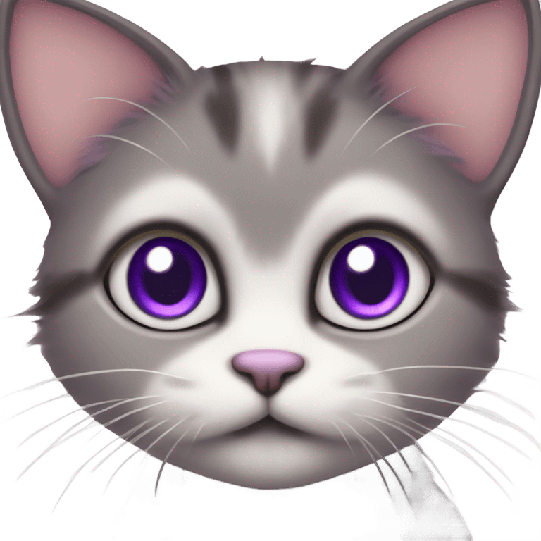 cute purple cat emoji