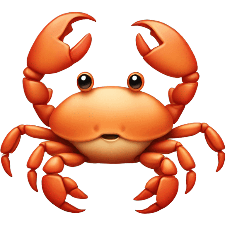 cute crab without mouth emoji