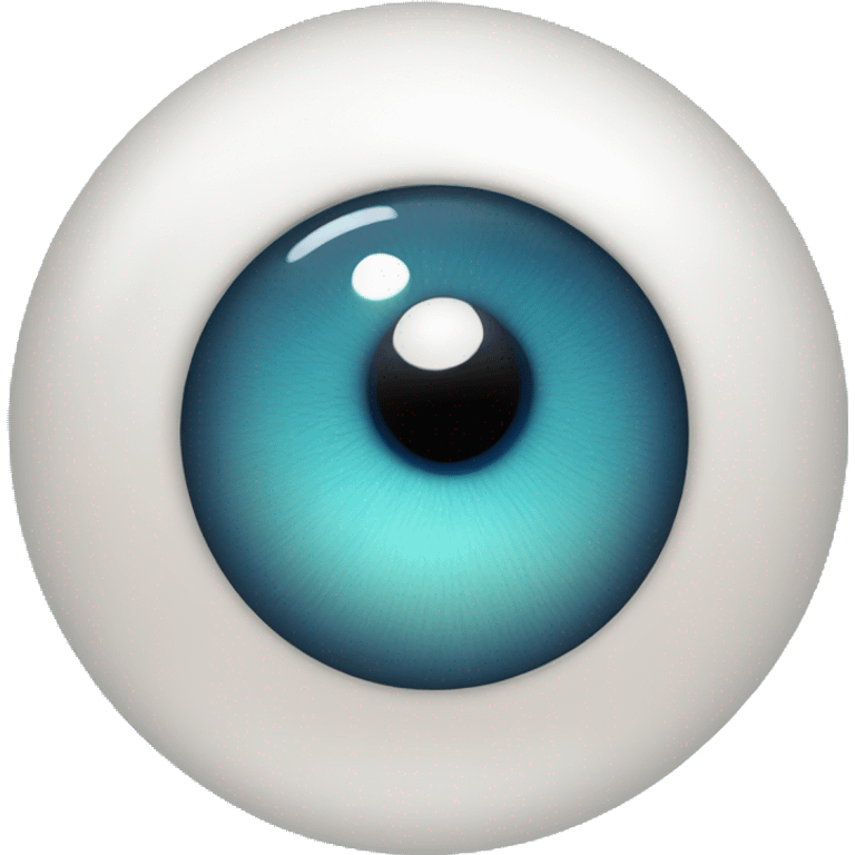 Blue eye ball with skin  emoji