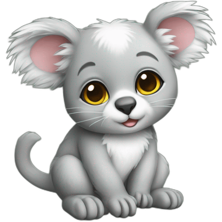 Koala cat realistic emoji