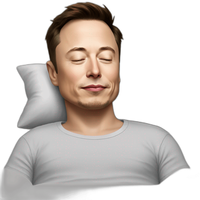 Elon musk sleeping emoji