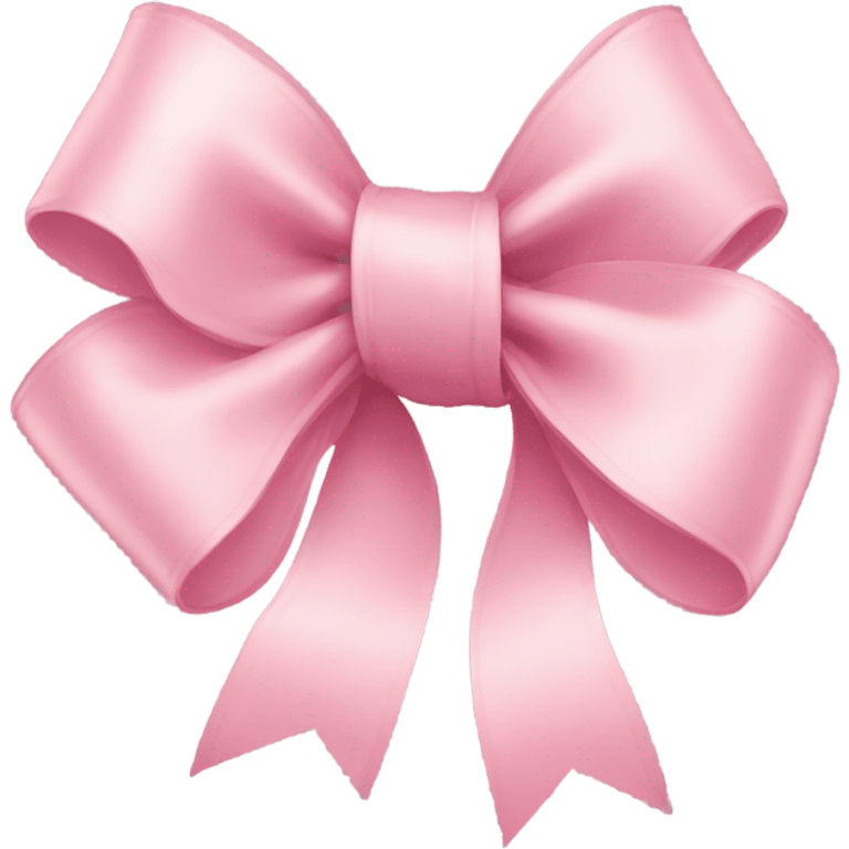 light pink ribbon bow emoji