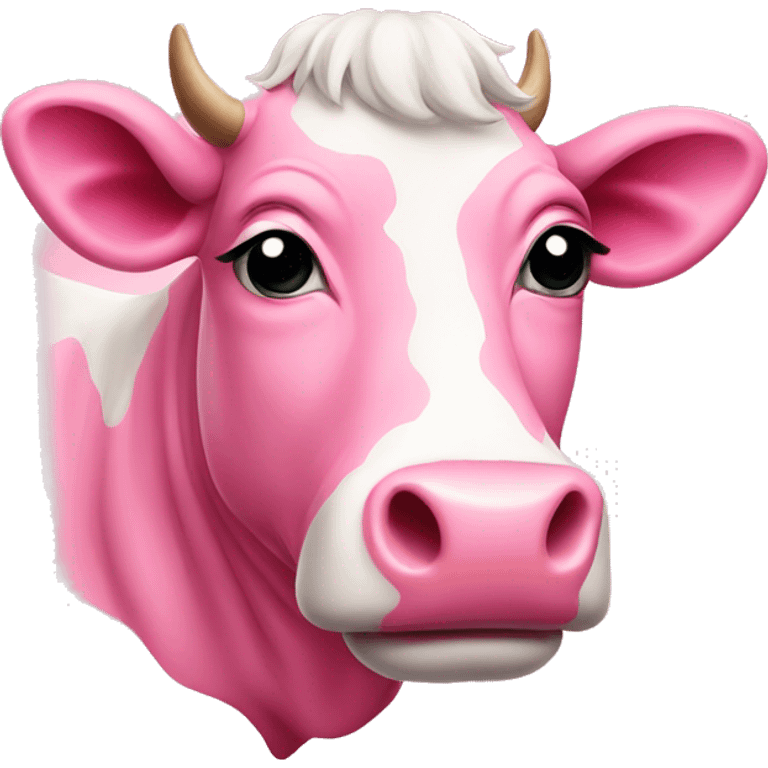 pink cow emoji