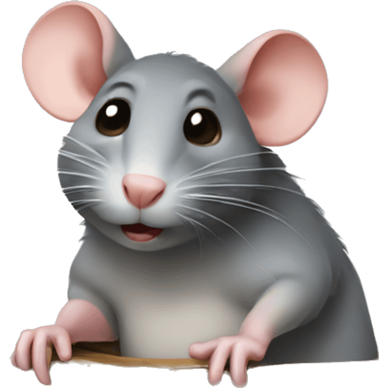 rat holding a wooden box emoji