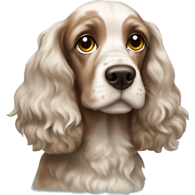 merle cocker spaniel emoji