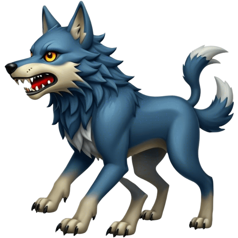 Fenrir wolf monstrous emoji