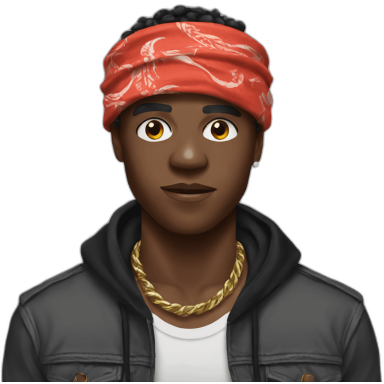 KSI with bandana emoji