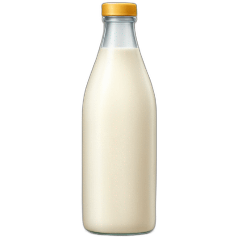 A bottle of horse milk emoji