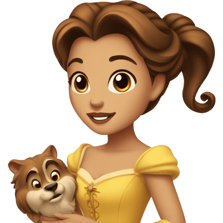 beauty and the beast belle emoji