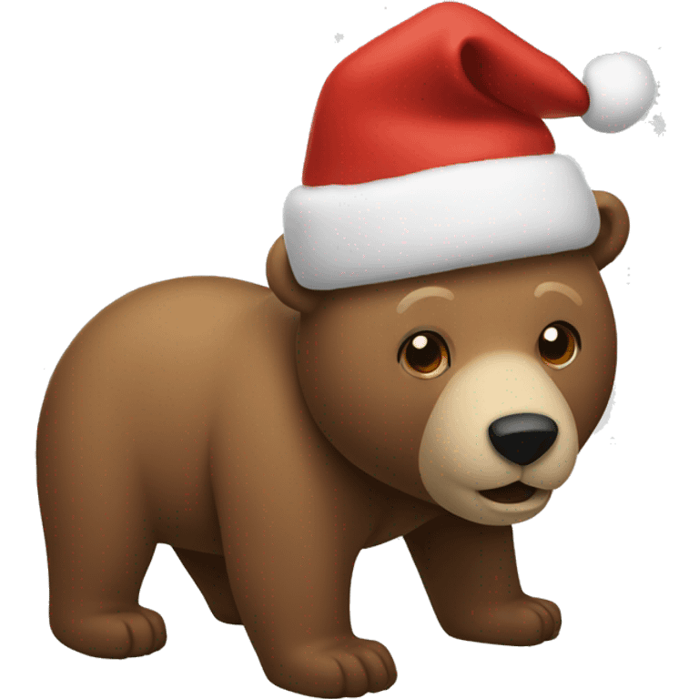 Christmas bear emoji