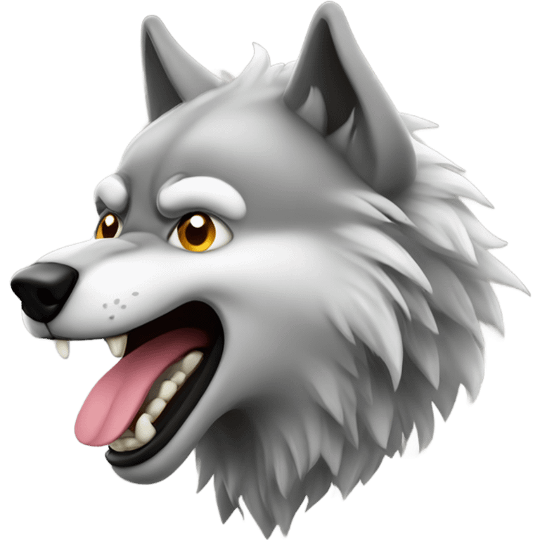 Alpha wolf farting  emoji