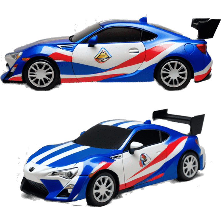 Radio Controlled Captain Rex themed 2013 Toyota 86 shaped like a Formula One race car with exposed turbine wheels  emoji