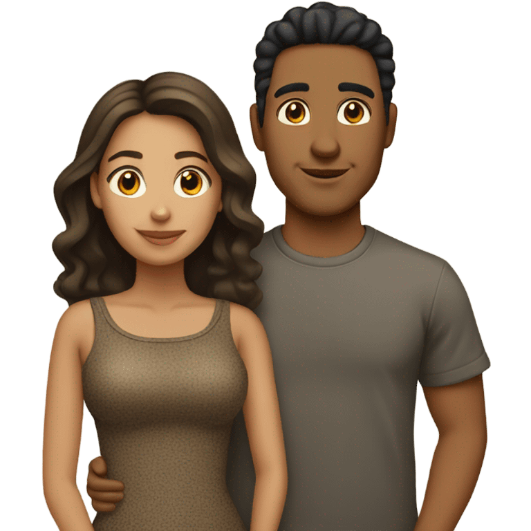 Light skinned Hispanic couple  emoji