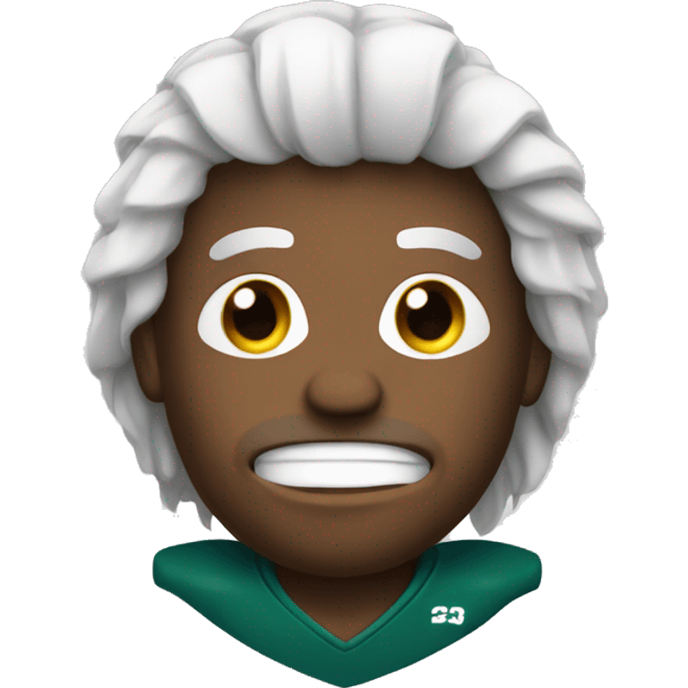 Football with a hair  emoji