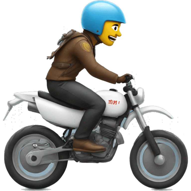 bire rider going fast emoji