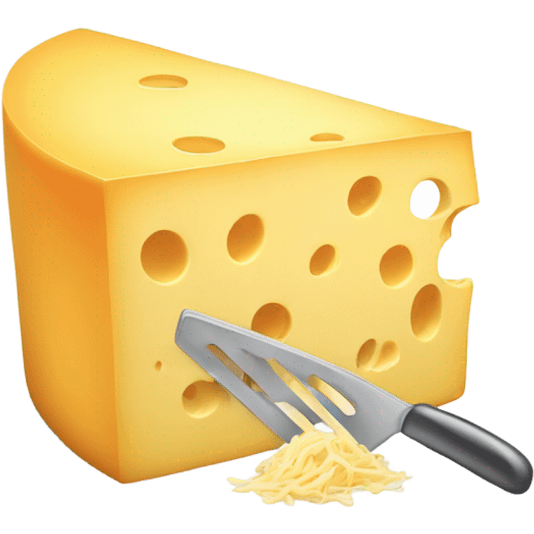 Cheese getting grated emoji