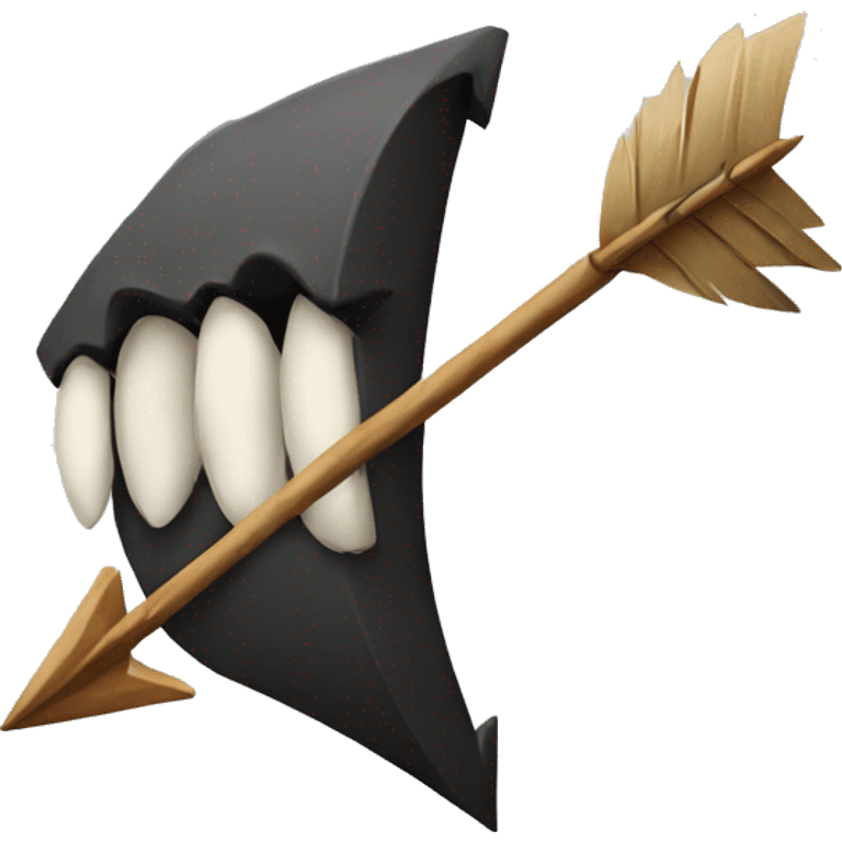 a scary arrow emoji