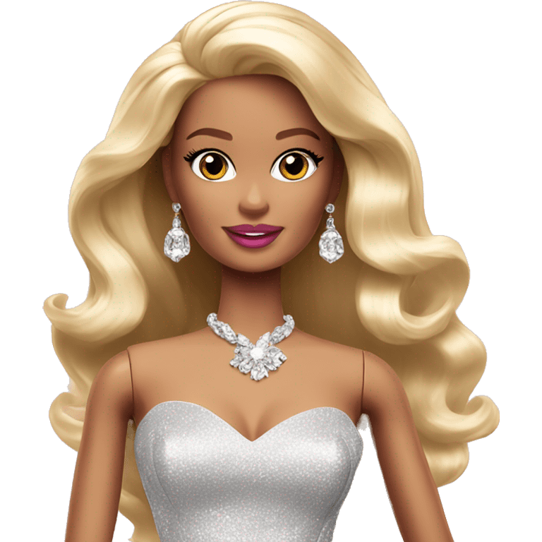 glamorous barbie  emoji