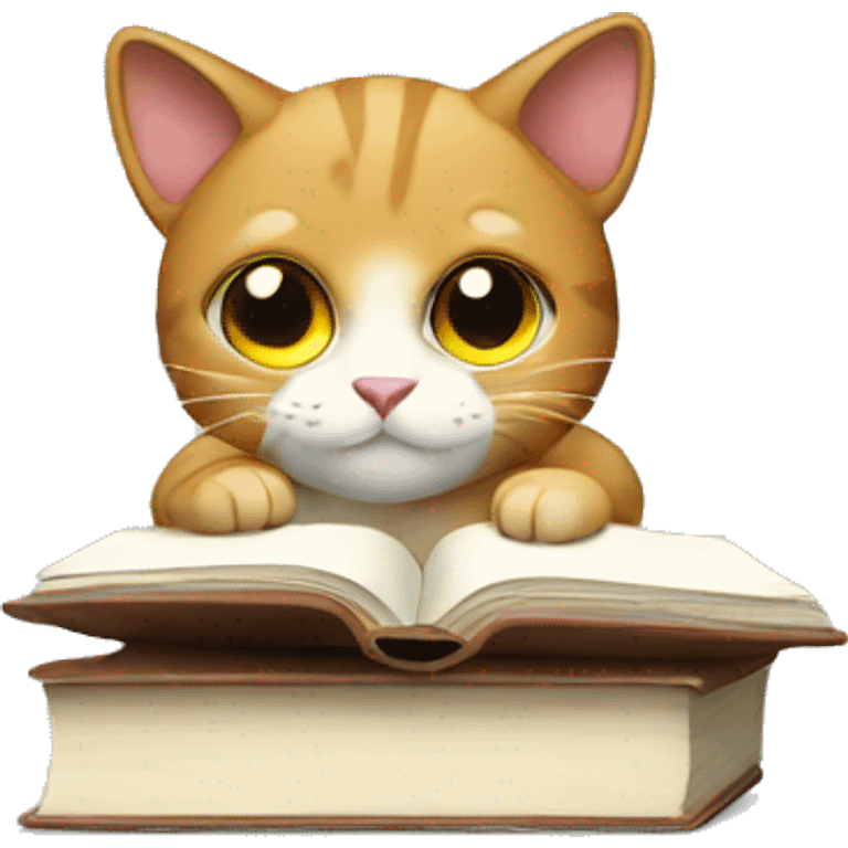 Cat studying  emoji